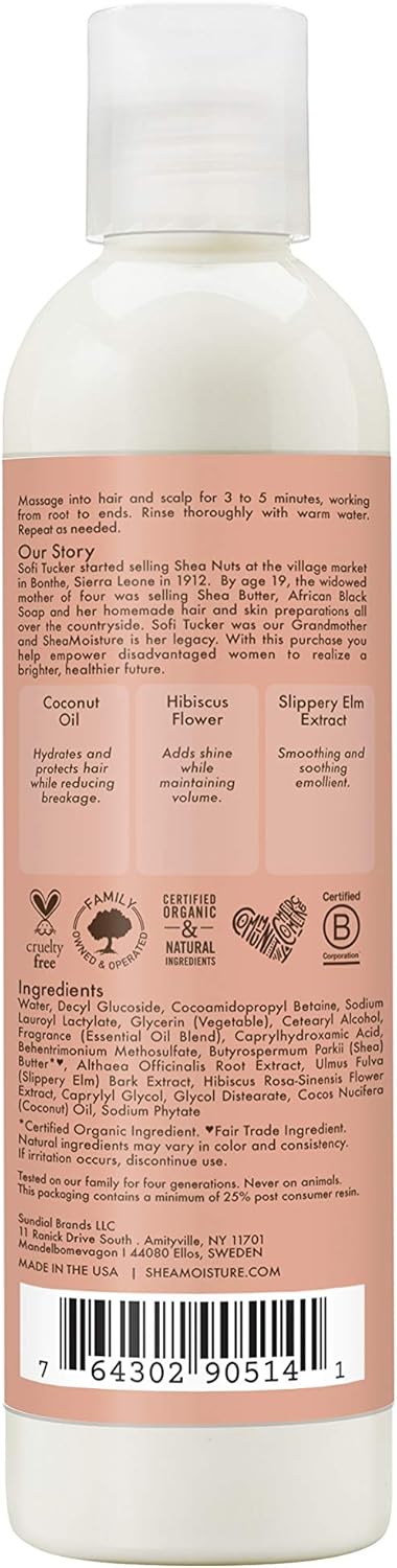 Shea Moisture Coconut & Hibiscus Kids 2 in 1 Shampoo and Conditioner + Detangler-The Mainhair Shop