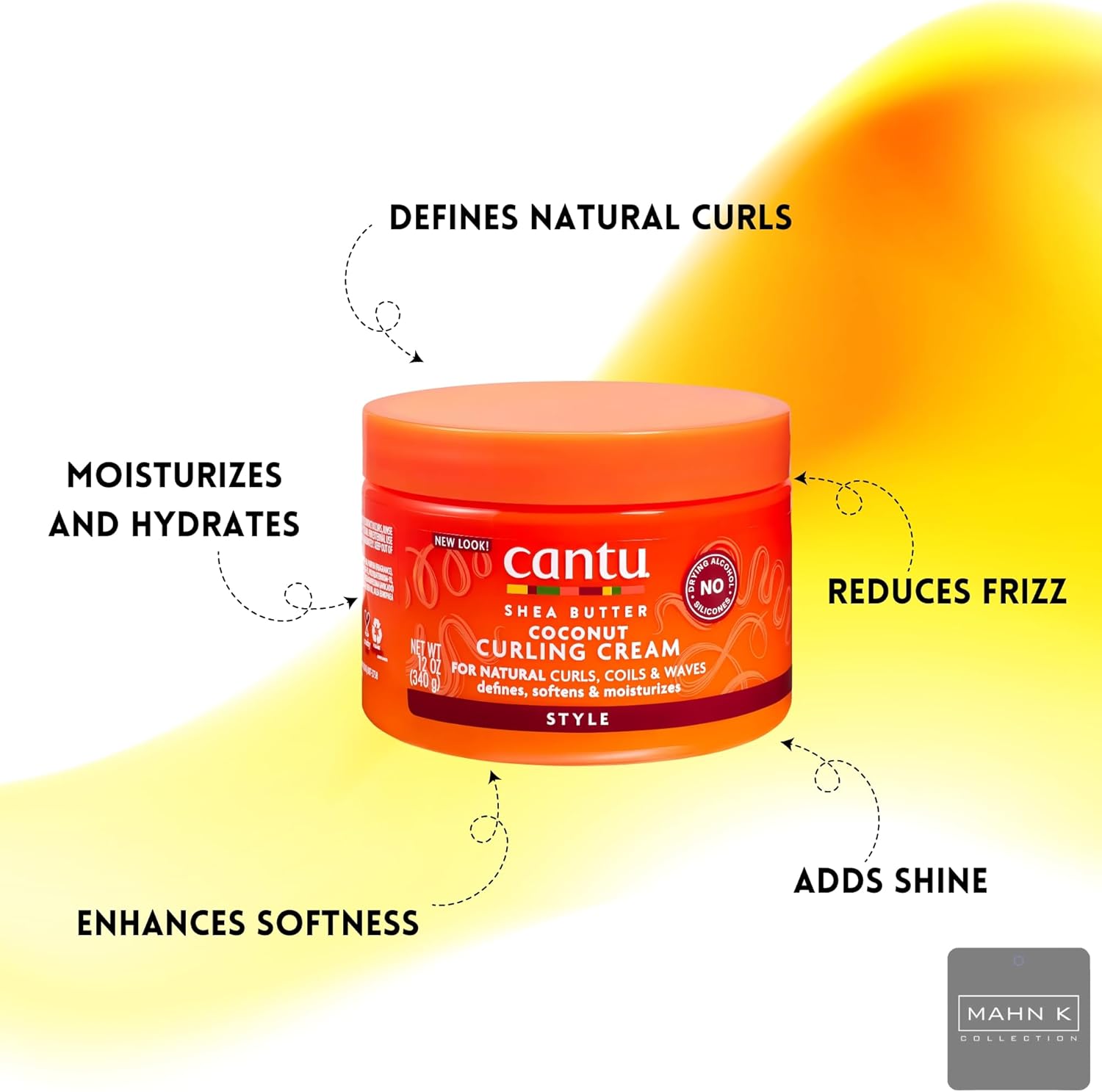 Cantu Coconut Curling Cream-The Mainhair Shop