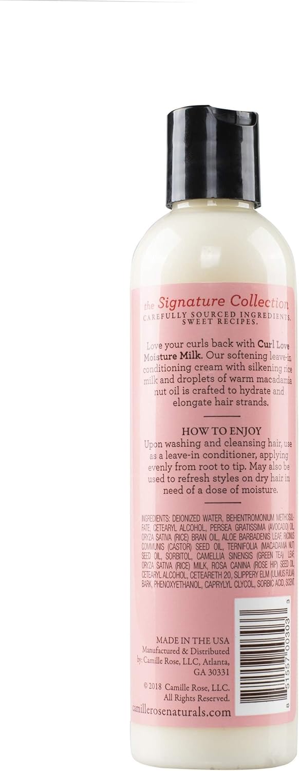 Camille Rose Curl Love Moisture Milk, Leave-In Conditioning Cream for Curls and Coils-The Mainhair Shop