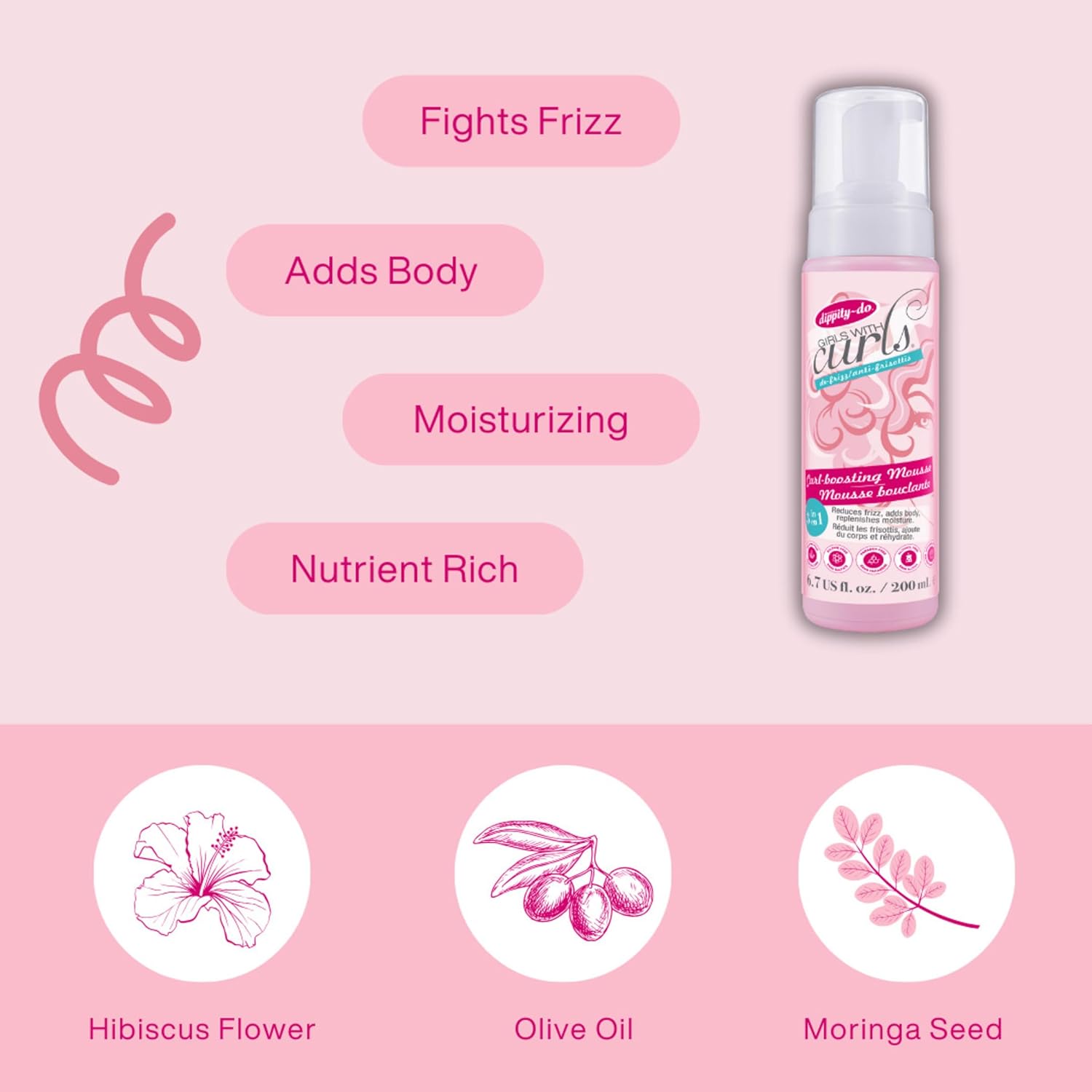 Dippity-Do Girls with Curls Enhancing Mousse-The Mainhair Shop