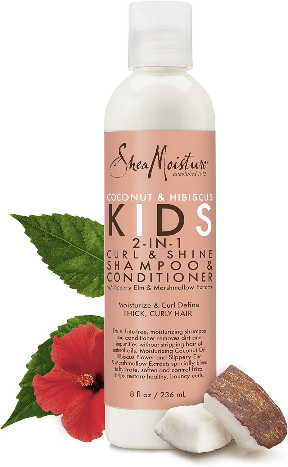 Shea Moisture Coconut & Hibiscus Kids 2 in 1 Shampoo and Conditioner + Detangler-The Mainhair Shop