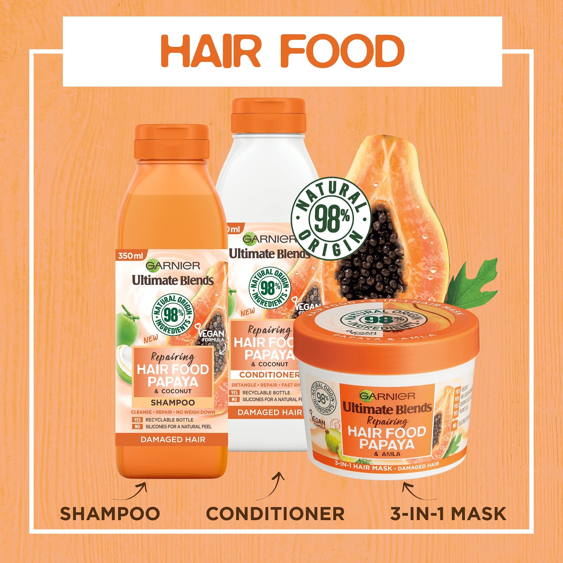 Garnier Hair Mask Papaya-The Mainhair Shop