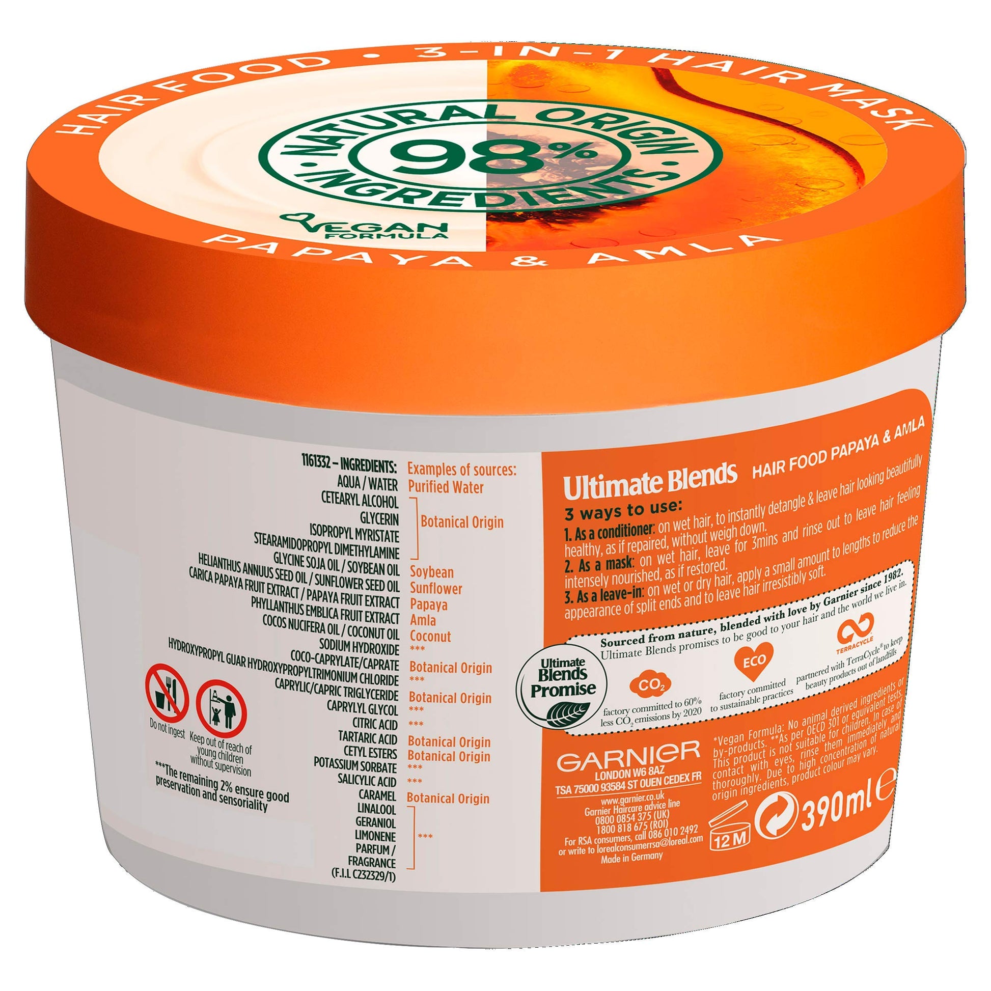 Garnier Hair Mask Papaya-The Mainhair Shop