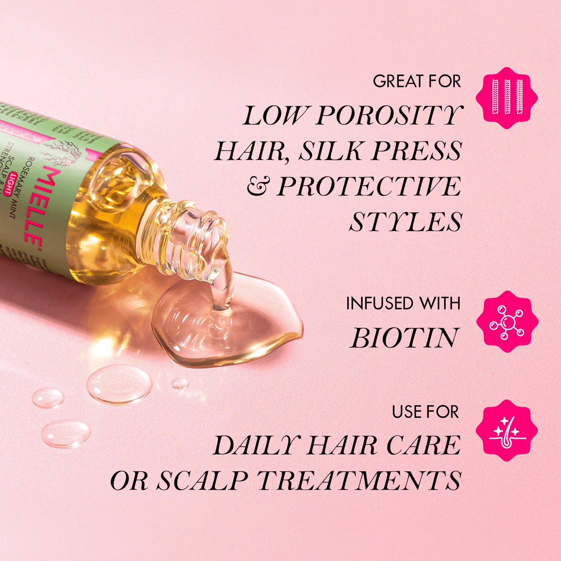 Mielle Rosemary Mint Scalp & hair strengthening Oil-The Mainhair Shop