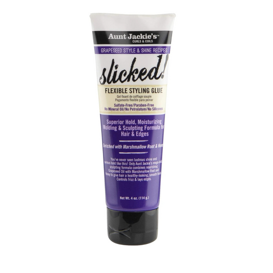 Aunt Jackie's Grapeseed Slicked Flexible Styling Glue 4oz-The Mainhair Shop