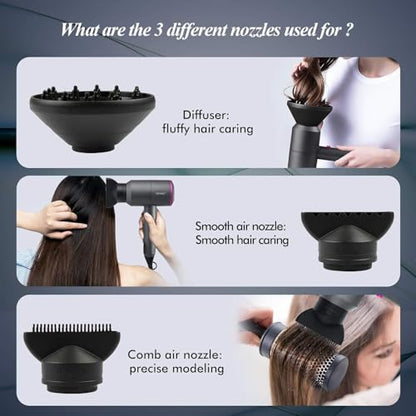 Hair Dryer with Diffuser attachment-The Mainhair Shop