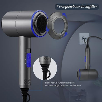 Hair Dryer with Diffuser attachment-The Mainhair Shop