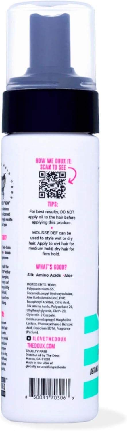 Doux Mousse DEF Foam all in one styler for all hair types-The Mainhair Shop