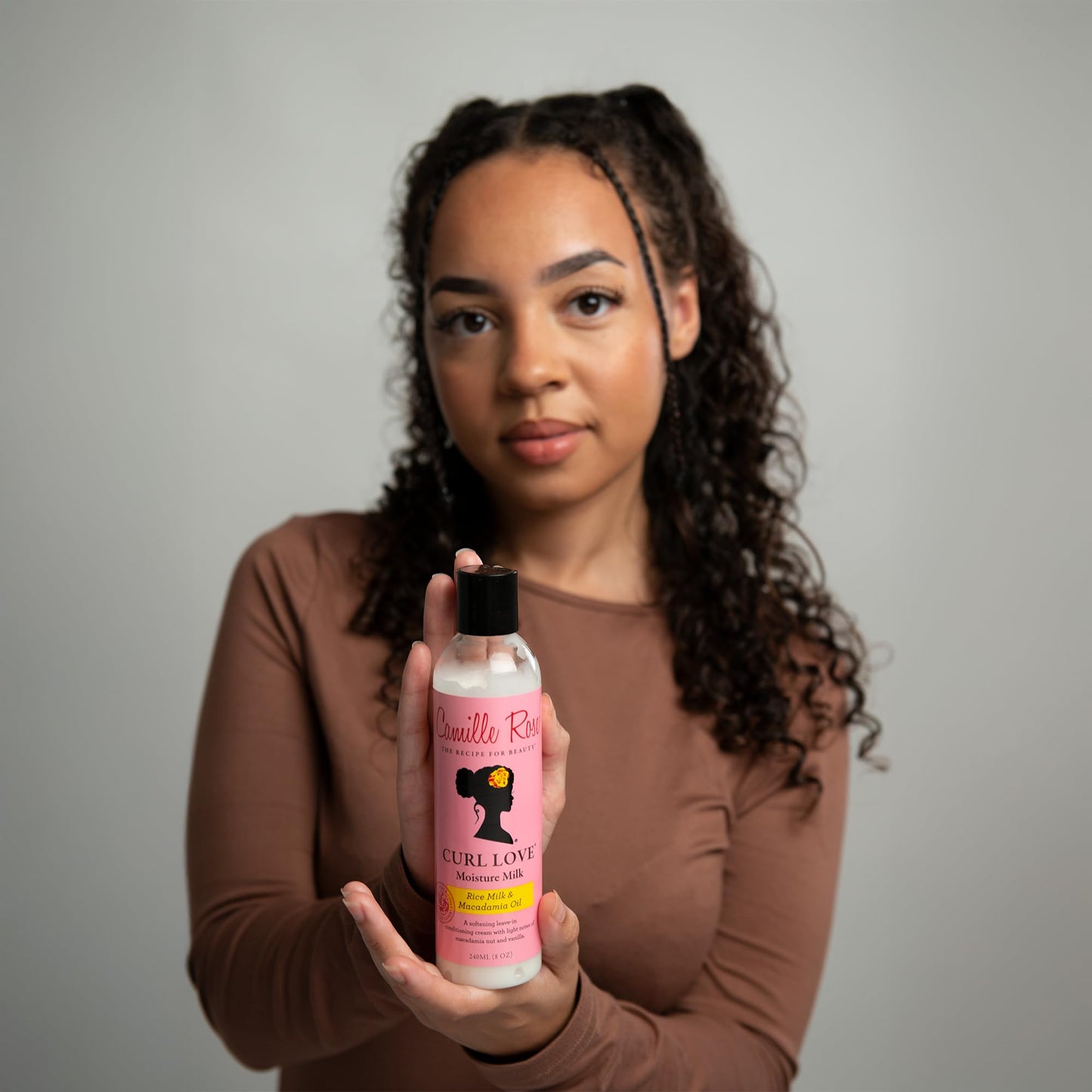 Camille Rose Curl Love Moisture Milk, Leave-In Conditioning Cream for Curls and Coils
