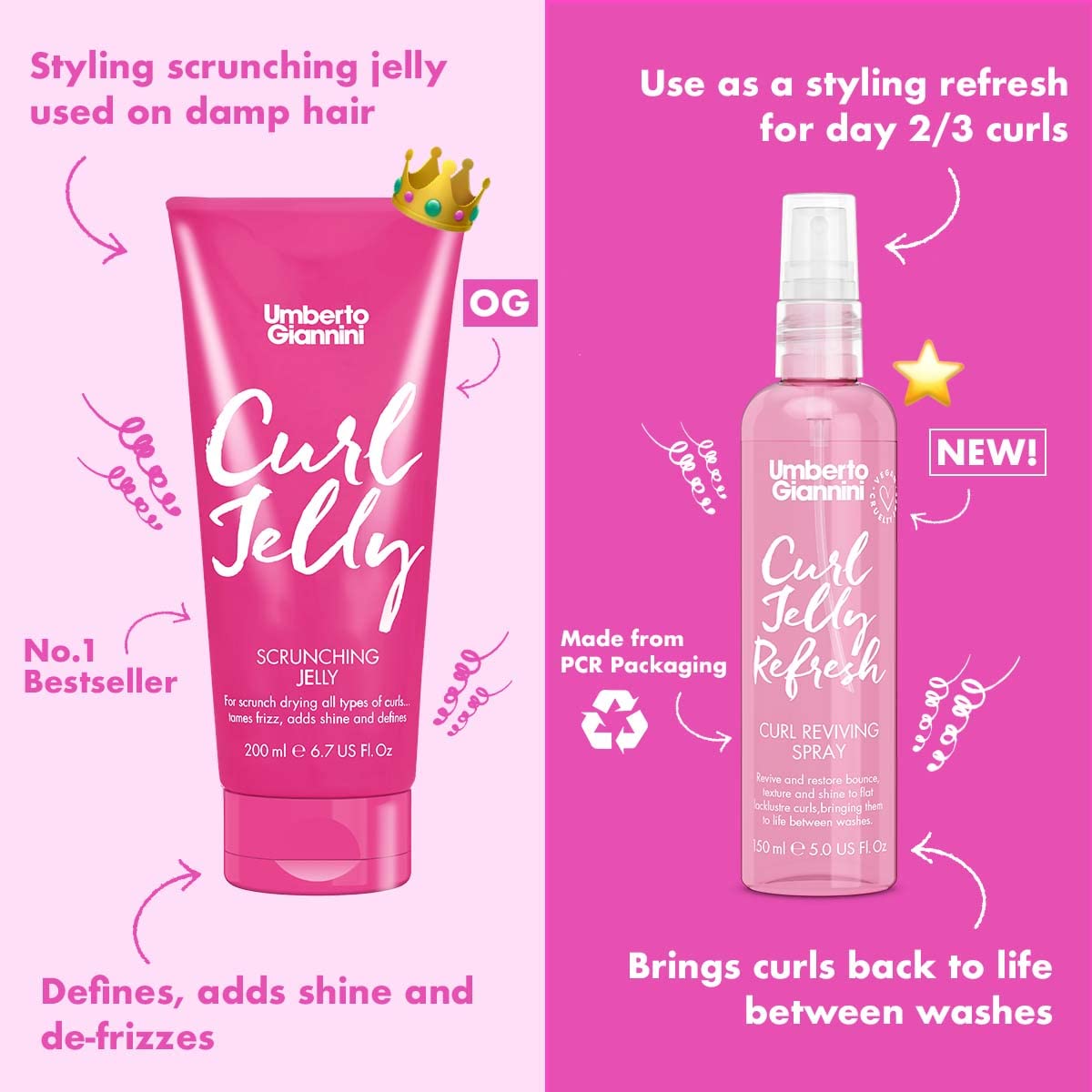 Umberto Giannini Curl Whip mousse-The Mainhair Shop