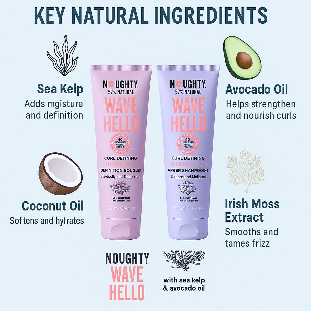 Noughty Wave Hello Curl Defining Conditioner | Shampoo And Conditioner