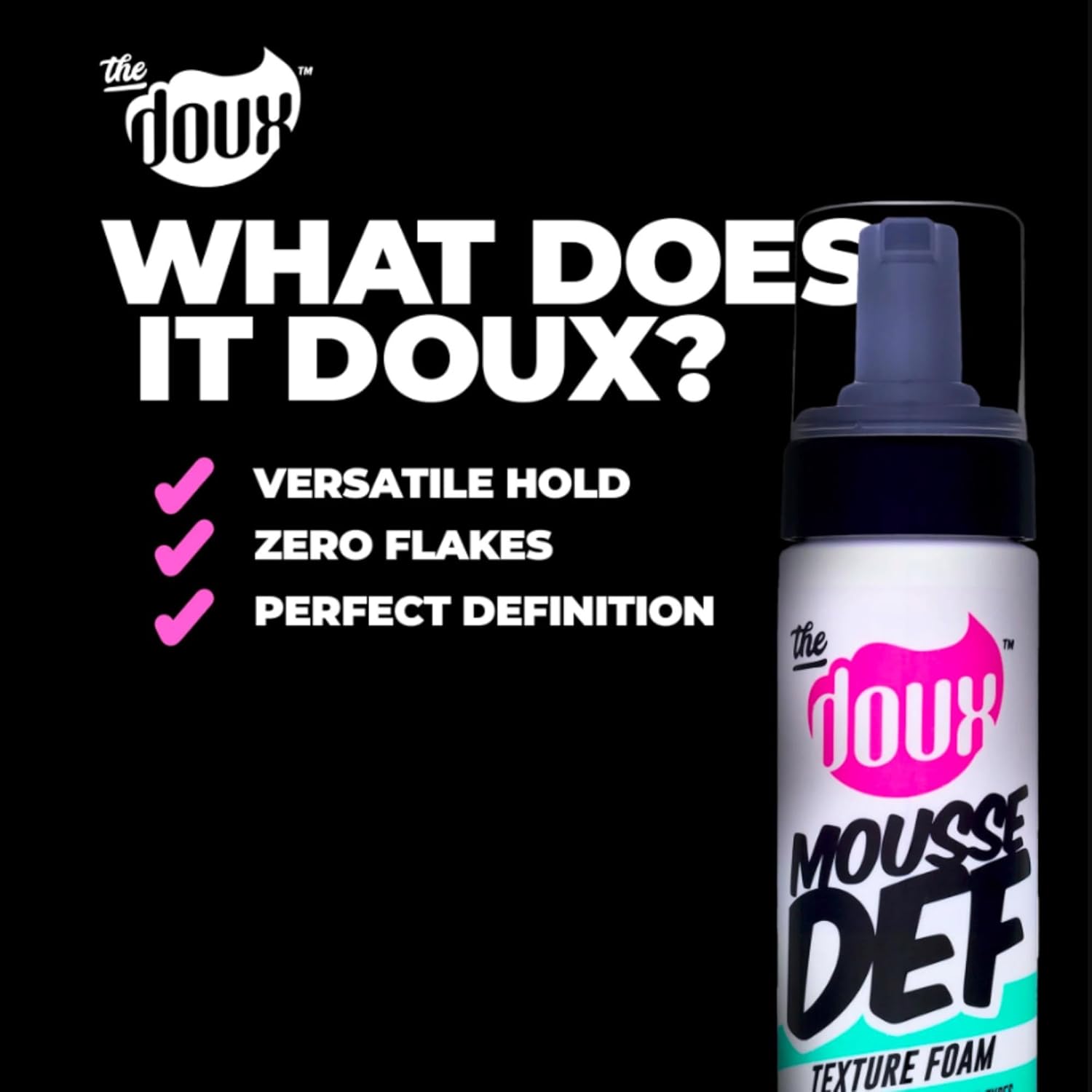 Doux Mousse DEF Foam all in one styler for all hair types-The Mainhair Shop