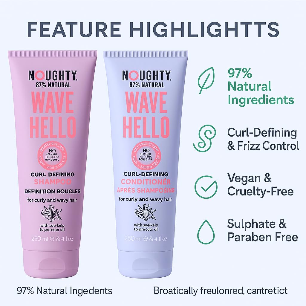Noughty Wave Hello Curl Defining Conditioner | Shampoo And Conditioner