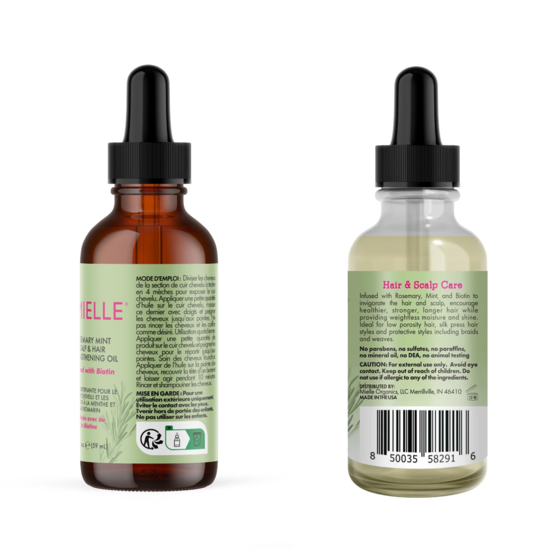 Mielle Rosemary Mint Scalp & hair strengthening Oil-The Mainhair Shop