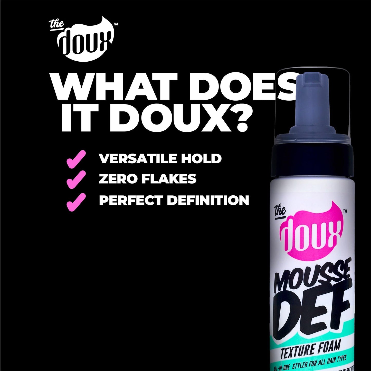 The Doux Mousse Def Foam All In One Styler For All Hair Types