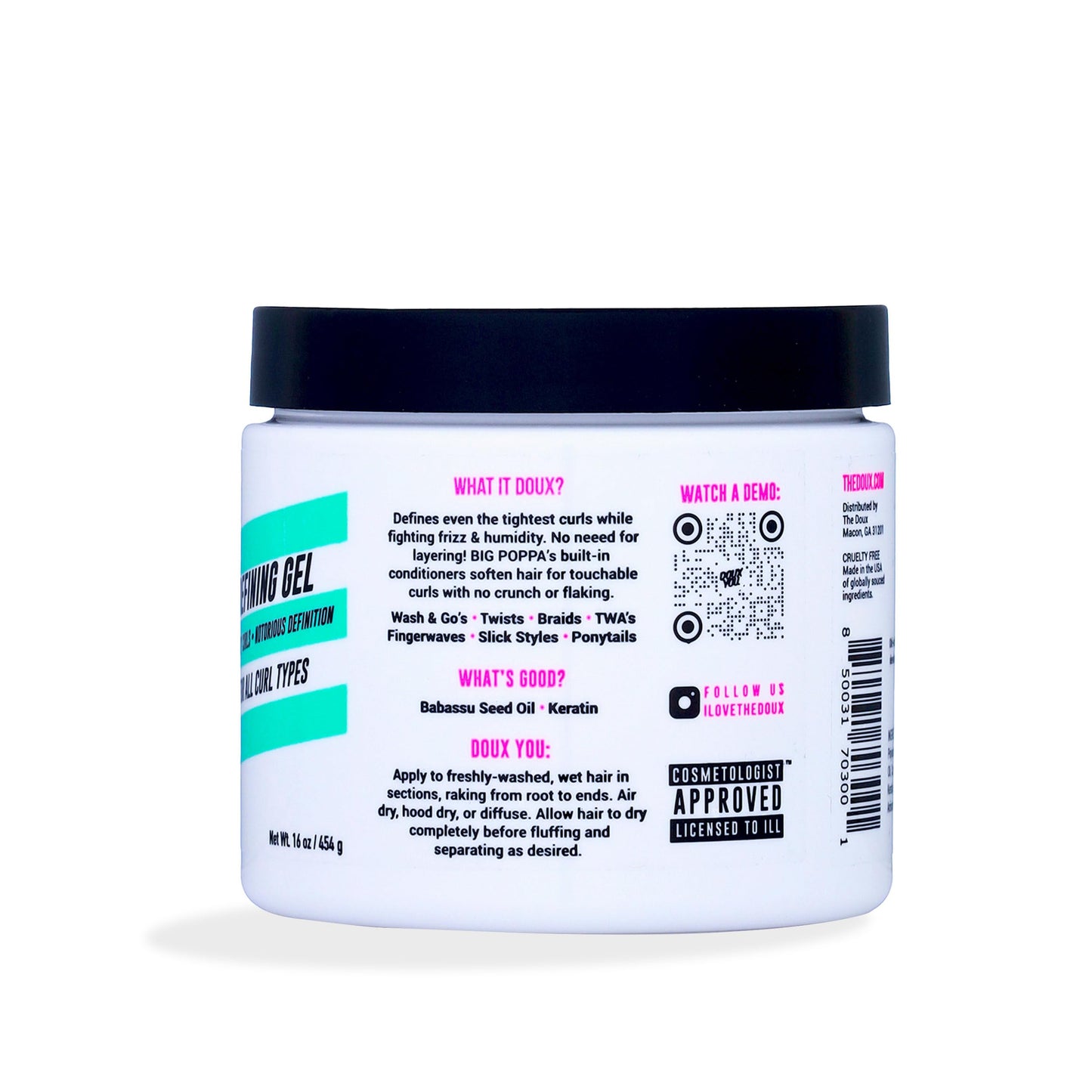 The Doux Big Poppa Defining Hair Gel