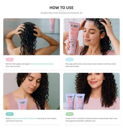 Noughty Wave Hello Curl Defining Conditioner | Shampoo And Conditioner