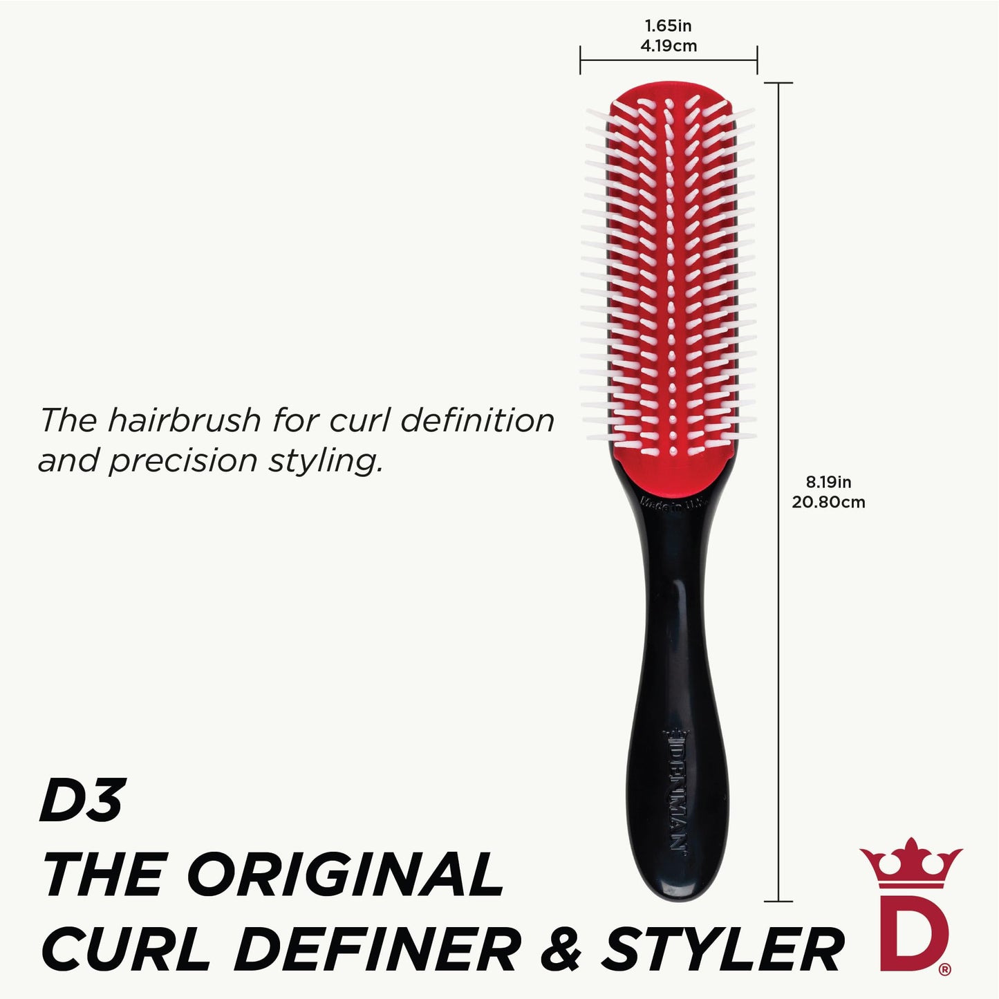 Denman Curly Hair Brush