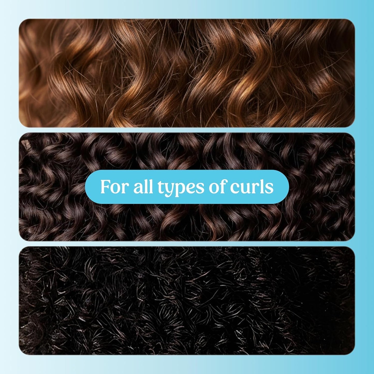 SKALA Mais Cachos Curly Hair Treatment 3ABC - Anti-Frizz, 2-in-1 Conditioning & Detangling Cream, Vegan, 1kg with Wide Tooth Hair Comb - Moisturising, Hydrating, Curl Defining, Sulfate/Silicone Free