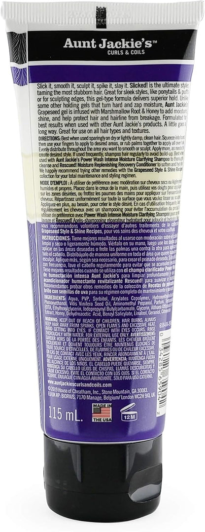 Aunt Jackie's Grapeseed Slicked Flexible Styling Glue 4oz-The Mainhair Shop