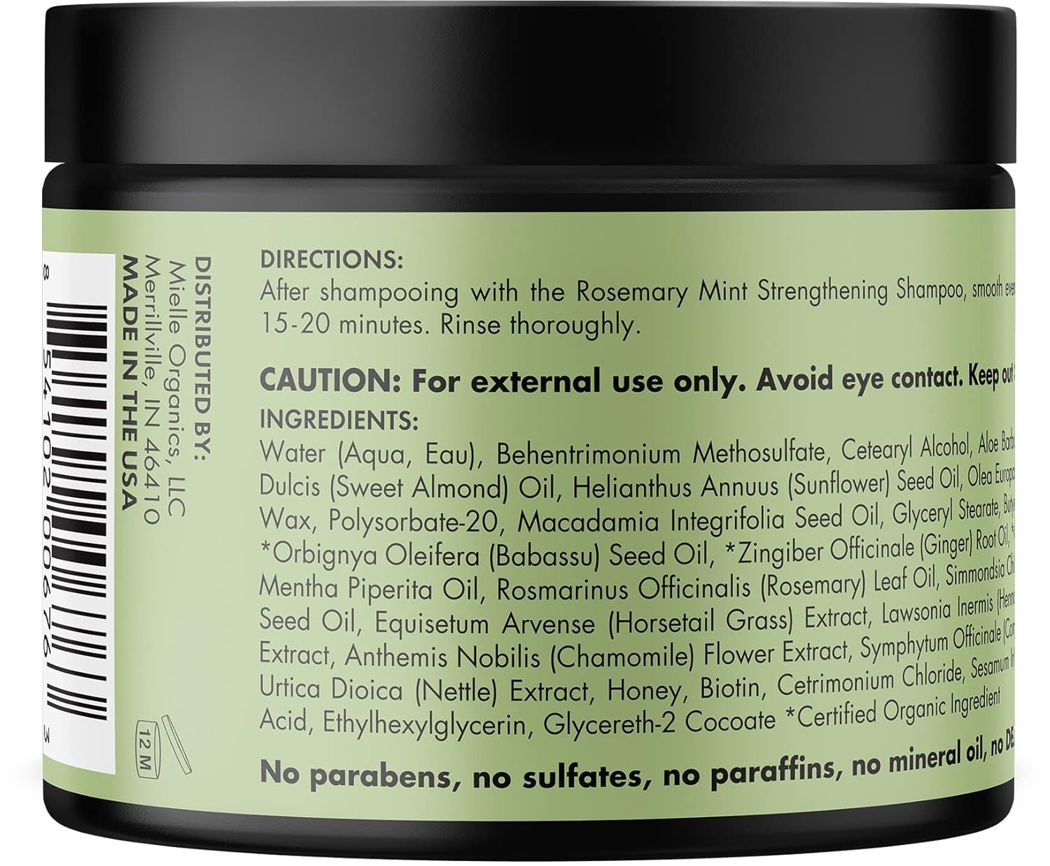 Mielle Organics Rosemary Mint Hair Masque-The Mainhair Shop