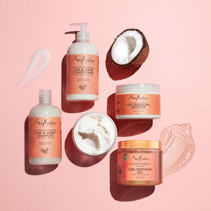 Shea moisture coconut & hibiscus + flaxseed curl defining gel-The Mainhair Shop