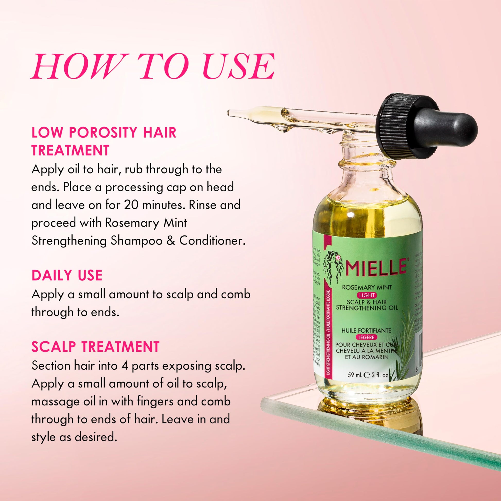 Mielle Rosemary Mint Scalp & hair strengthening Oil-The Mainhair Shop