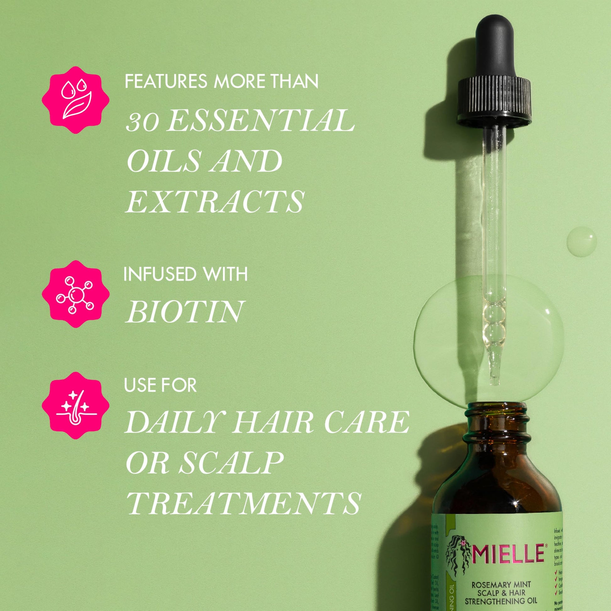 Mielle Rosemary Mint Scalp & hair strengthening Oil-The Mainhair Shop