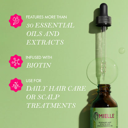 Mielle Rosemary Mint Scalp & hair strengthening Oil-The Mainhair Shop
