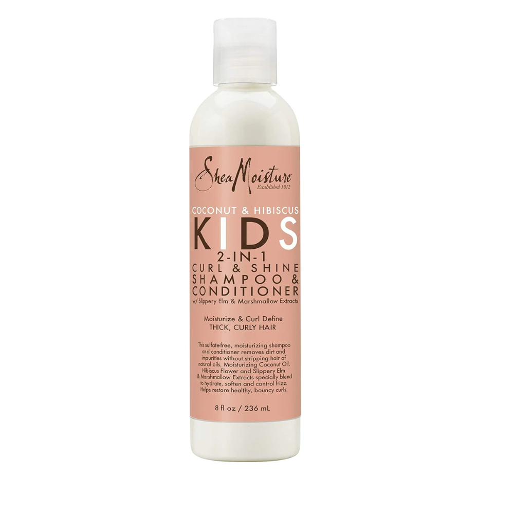 Shea Moisture Coconut & Hibiscus Kids 2 in 1 Shampoo and Conditioner + Detangler-The Mainhair Shop